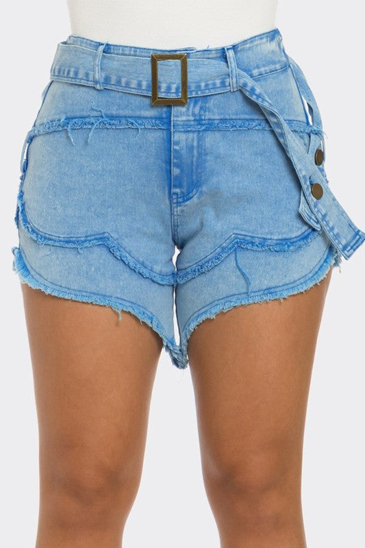 Athina Casual Denim Shorts