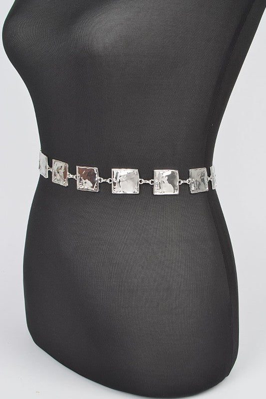 Square Plate Iconic Chain Belt