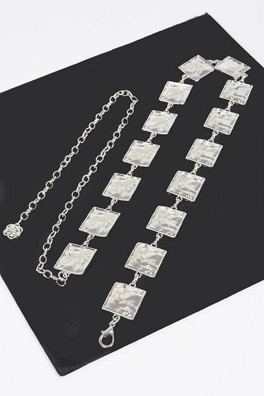 Square Plate Iconic Chain Belt