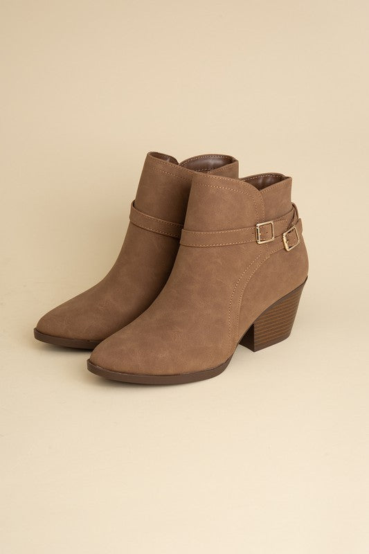 Nadine Ankle Buckle Boots