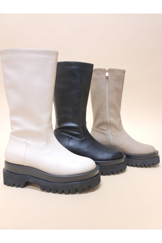 Platform Winter Zip Up Boots