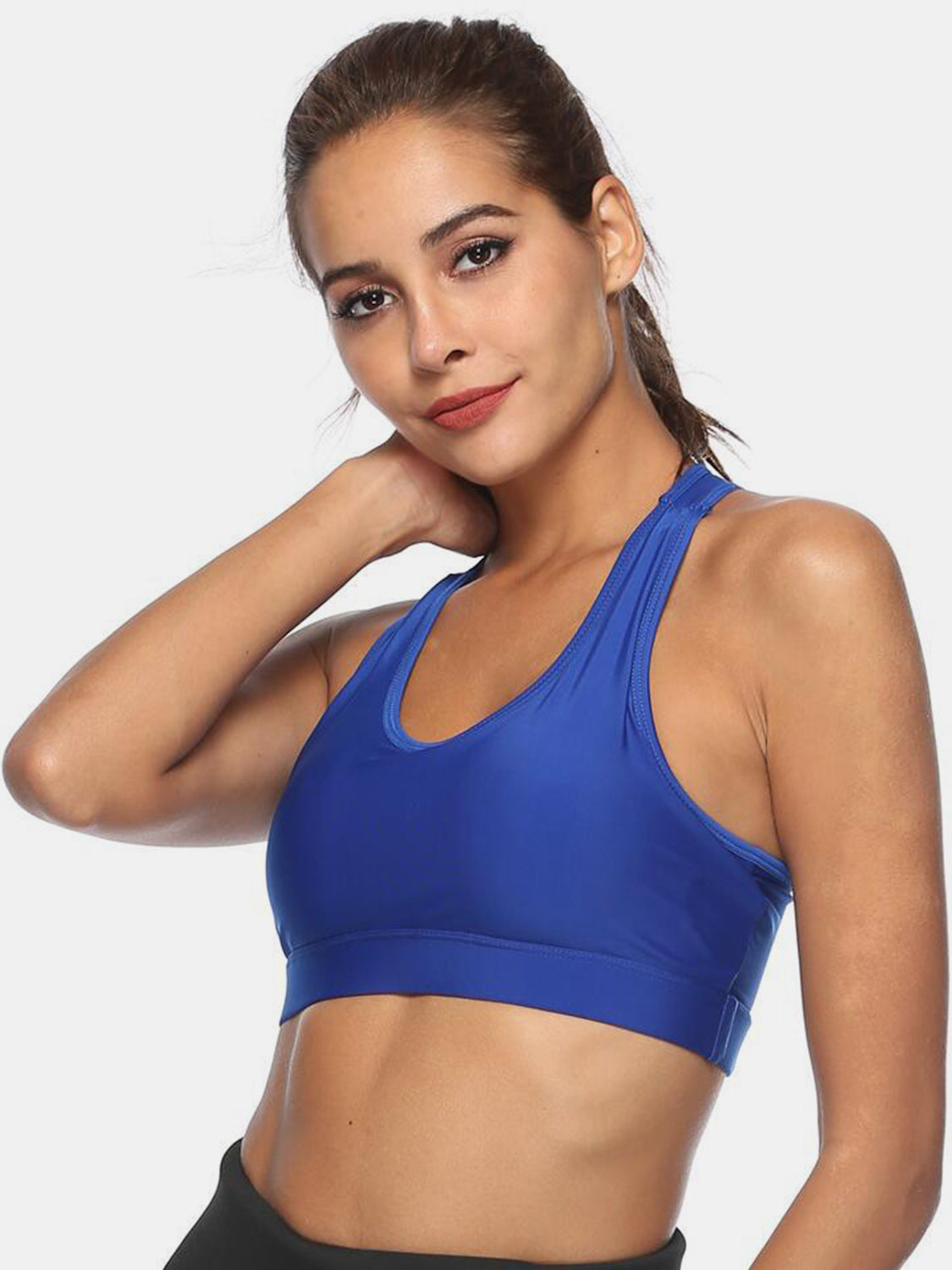 Cutout Scoop Neck Activewear Crop Tank Top