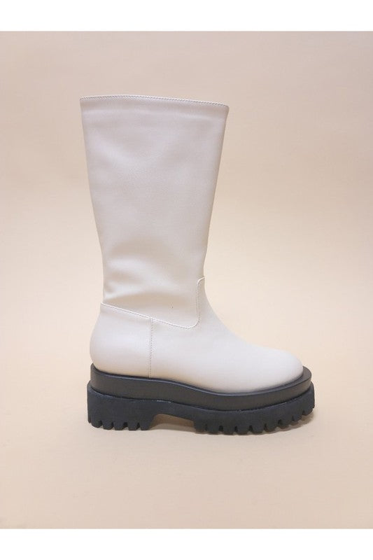 Platform Winter Zip Up Boots