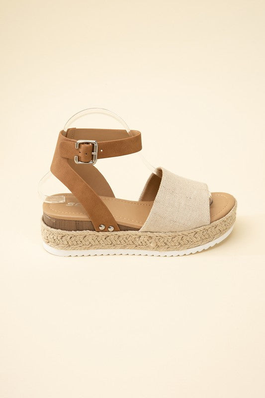 Espadrille Low Wedge Sandals