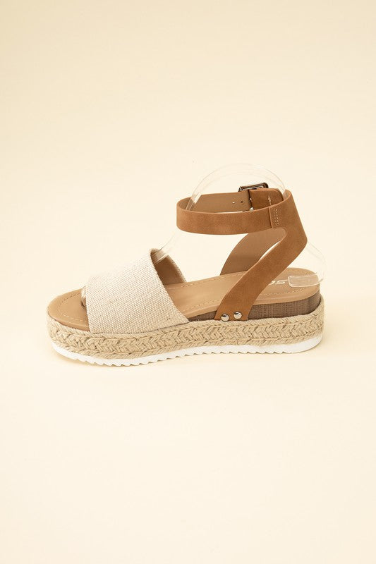 Espadrille Low Wedge Sandals