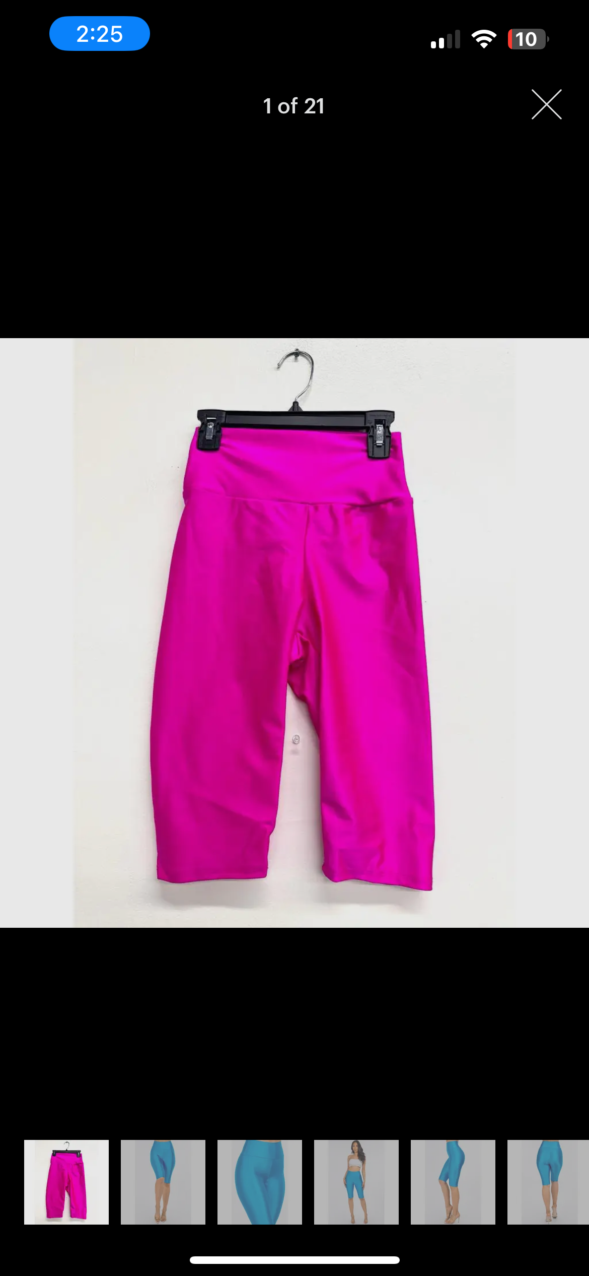 Fuchsia Stretchy Biker Shorts