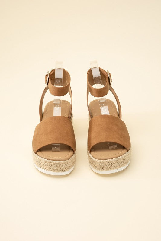 Espadrille Low Wedge Sandals