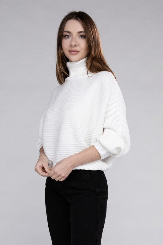 Viscose Dolman Sleeve Turtleneck