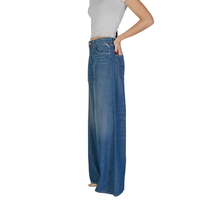 Replay Women Denim Wide Leg Trousers