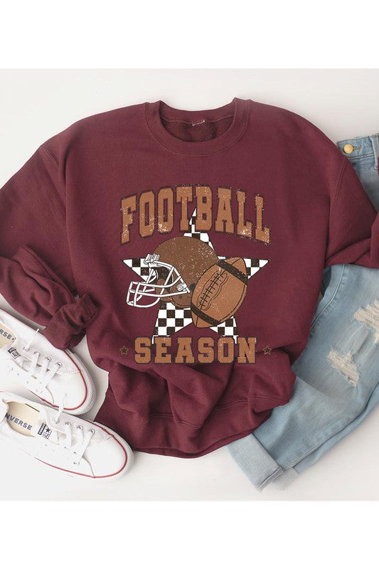 Women Football Graphic Sweatshirt