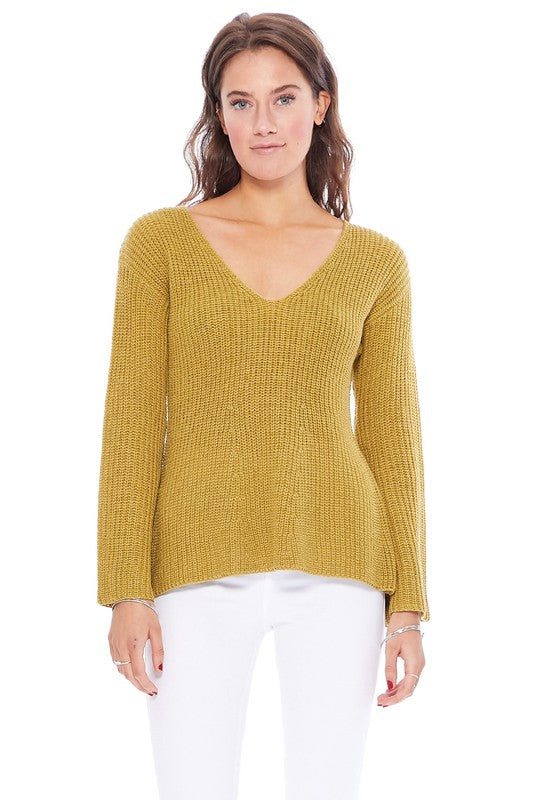 Light Weight Bell Sleeve All Season Sweater Top