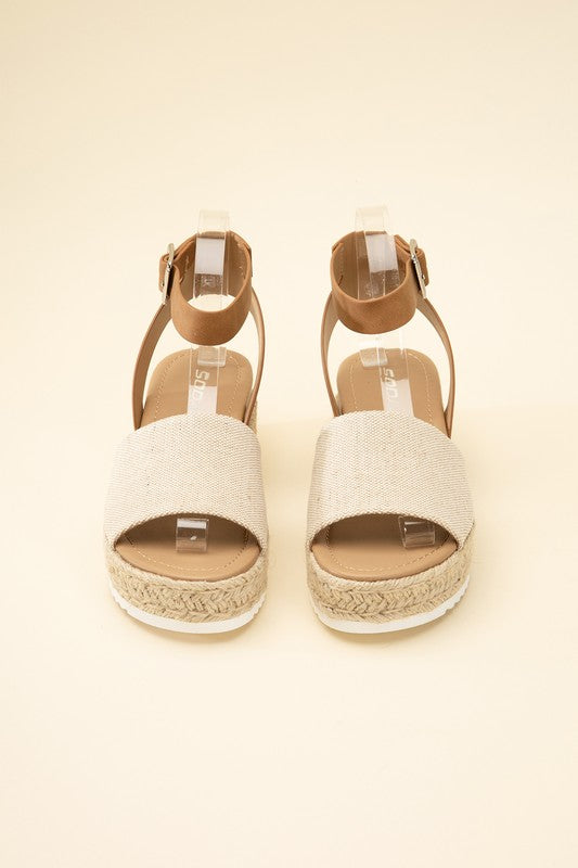 Espadrille Low Wedge Sandals