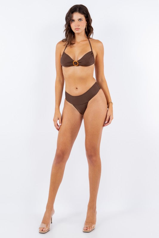 Two Piece Bikini Thick Waist Band