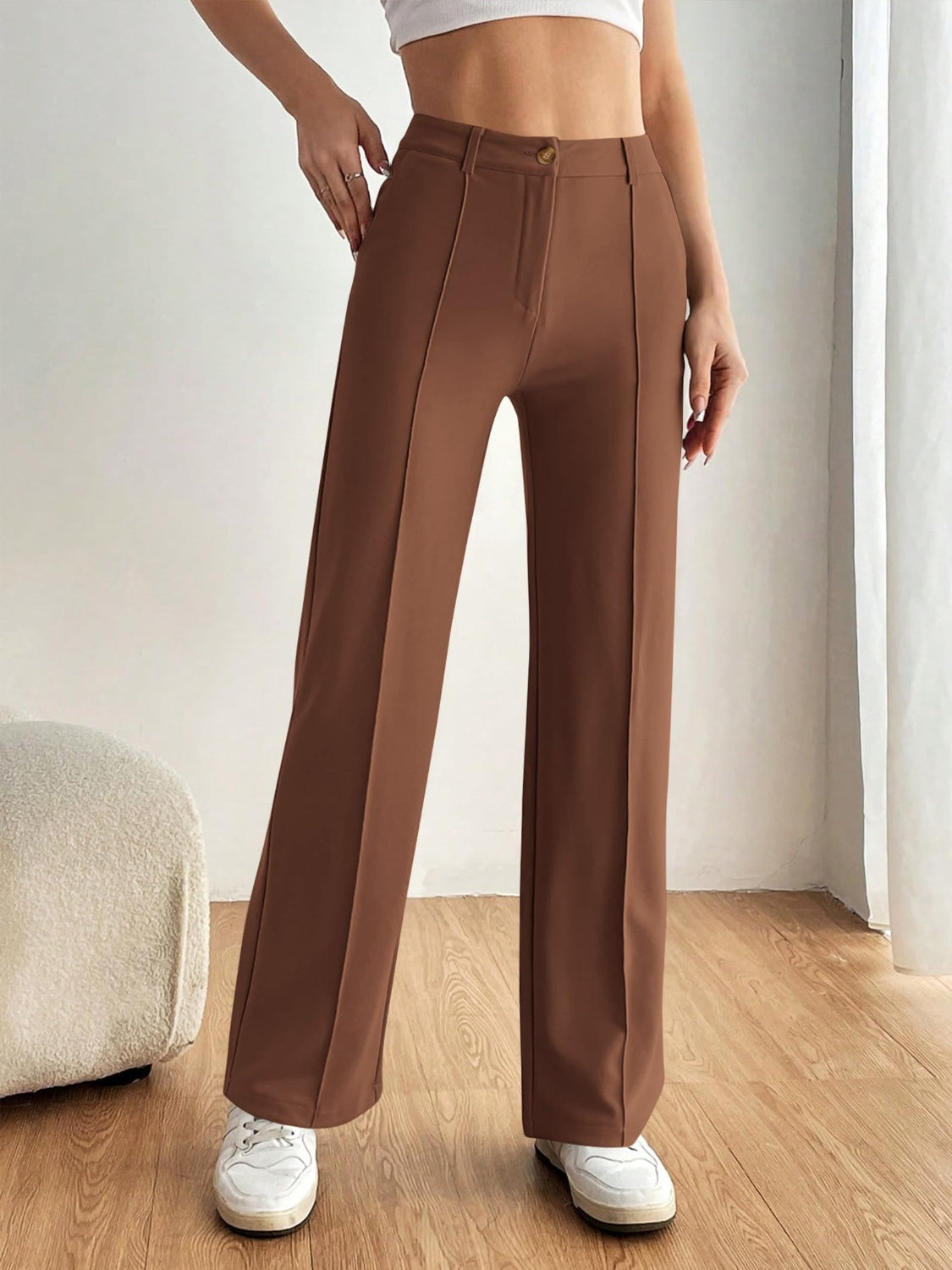 High Waist Wide Leg Pants