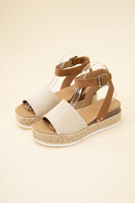 Espadrille Low Wedge Sandals