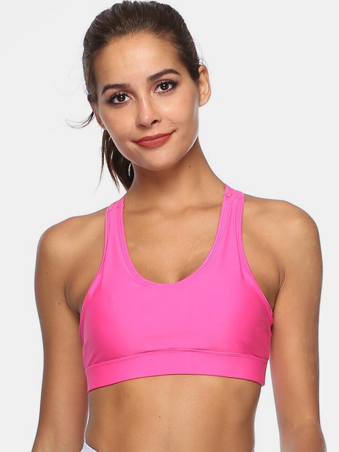 Cutout Scoop Neck Activewear Crop Tank Top