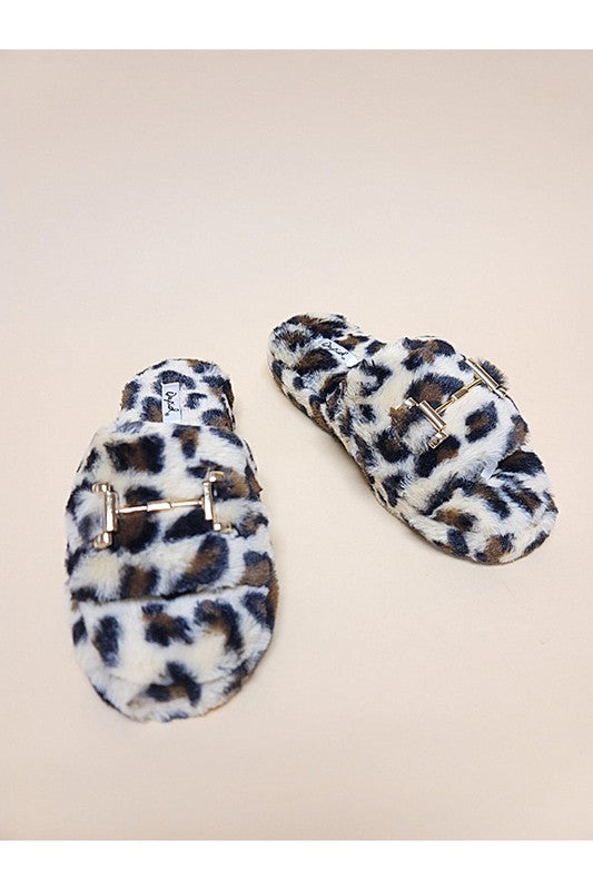 Soft Animal Print Slippers