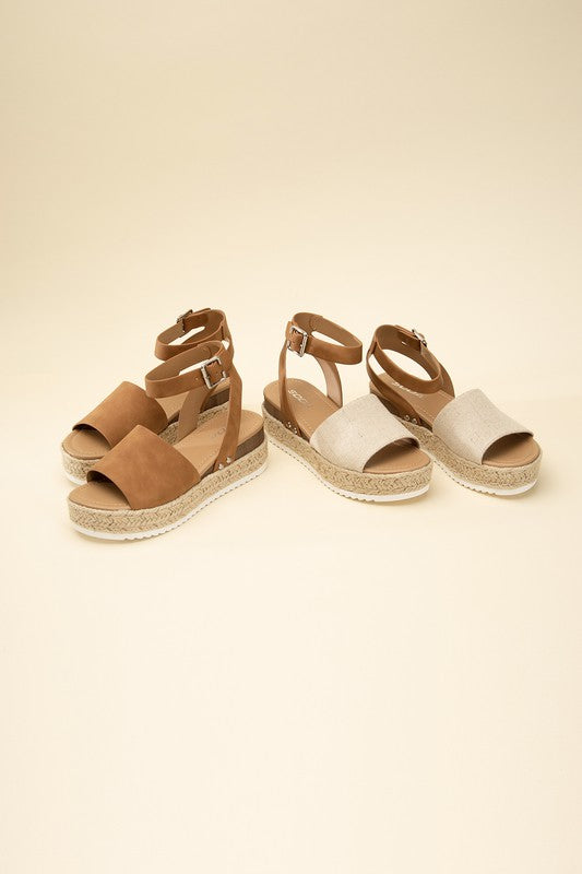 Espadrille Low Wedge Sandals