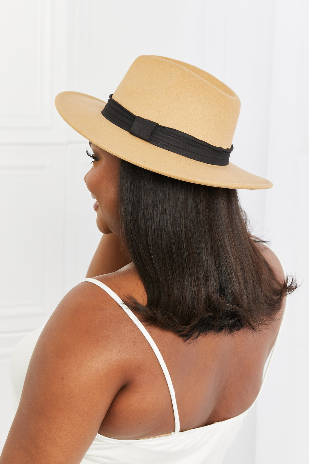 Fame -Tan -Women Fedora Hat