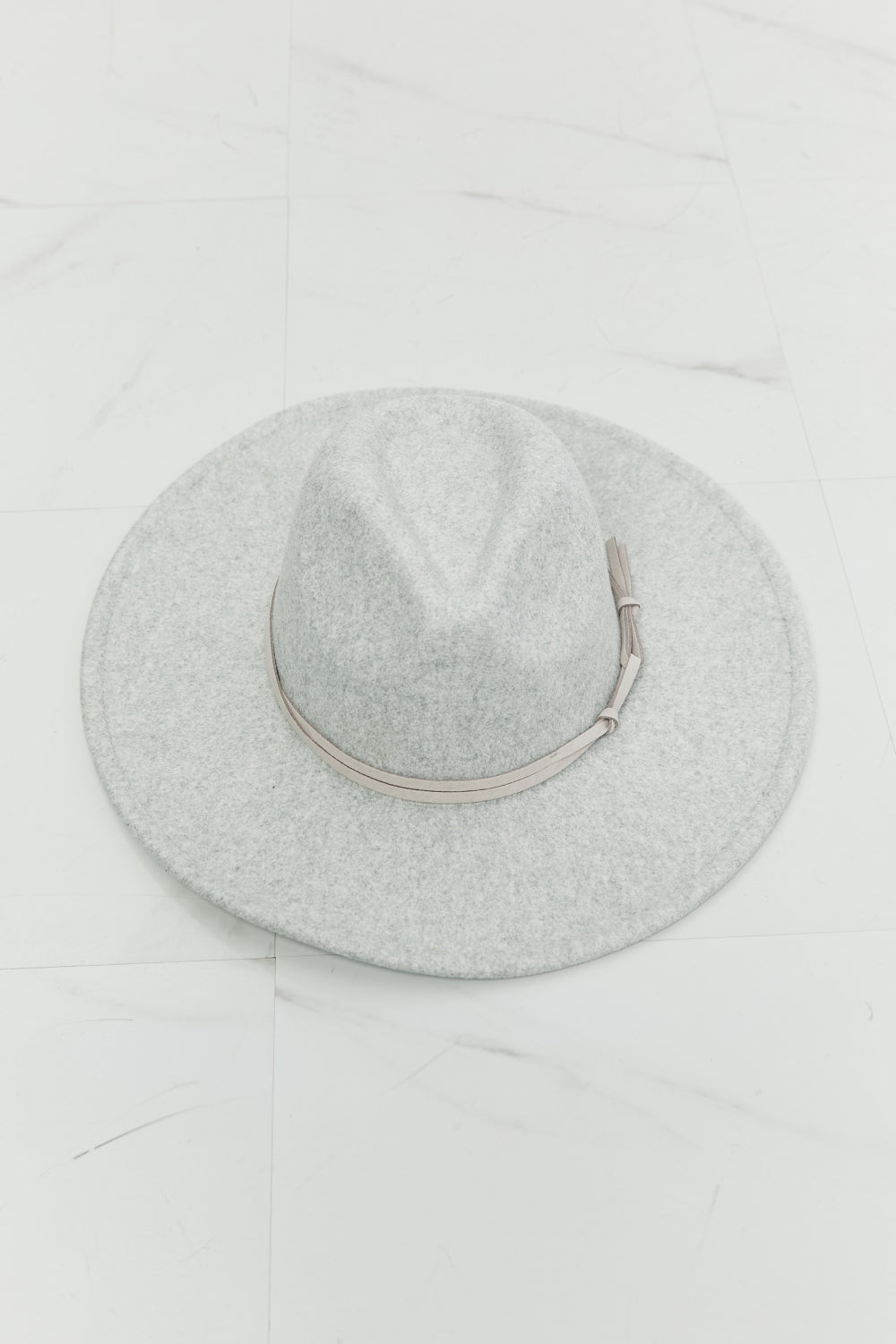 Fame Festival Feather Gray Fedora Hat