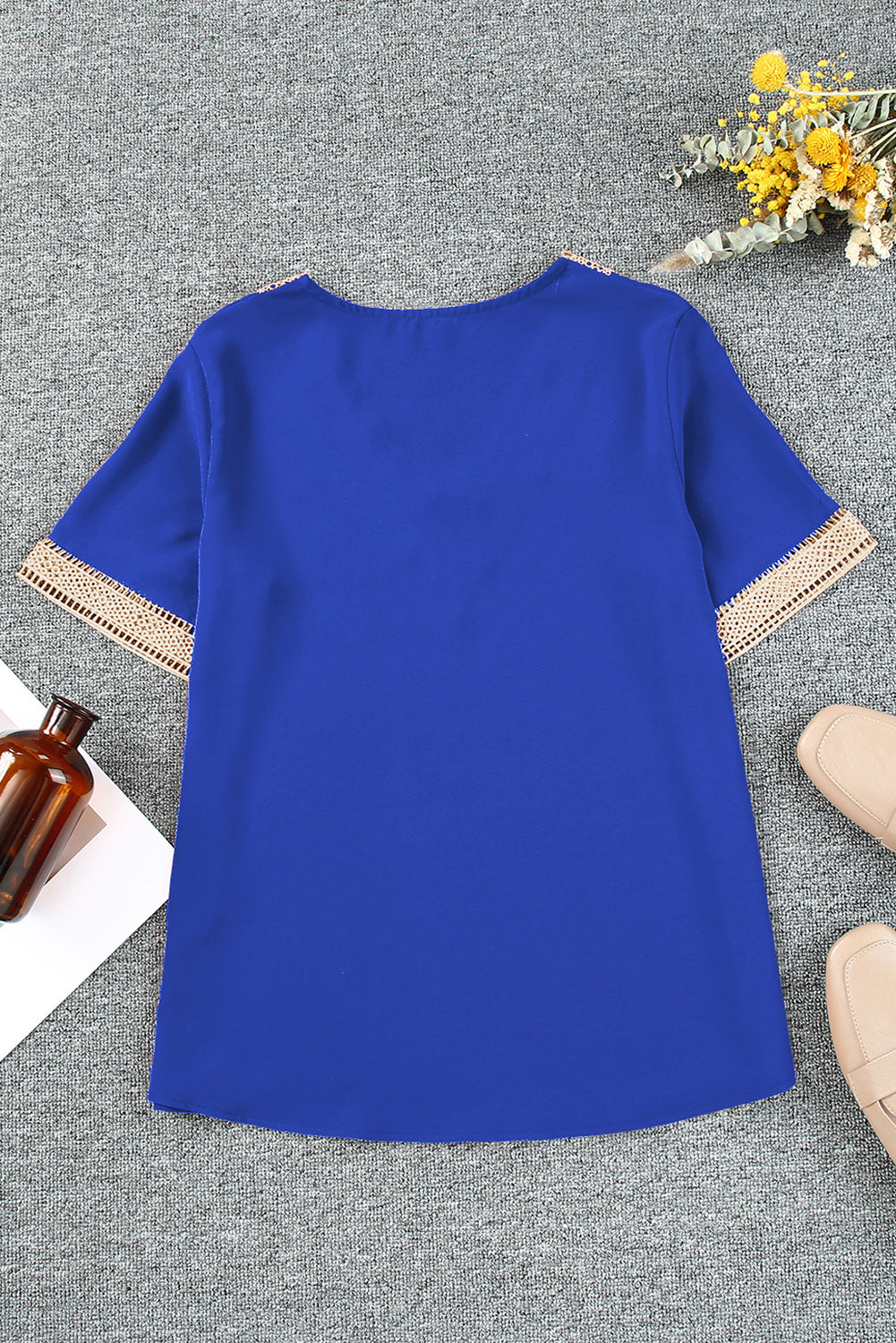 Loose Fit  V-Neck Blouse