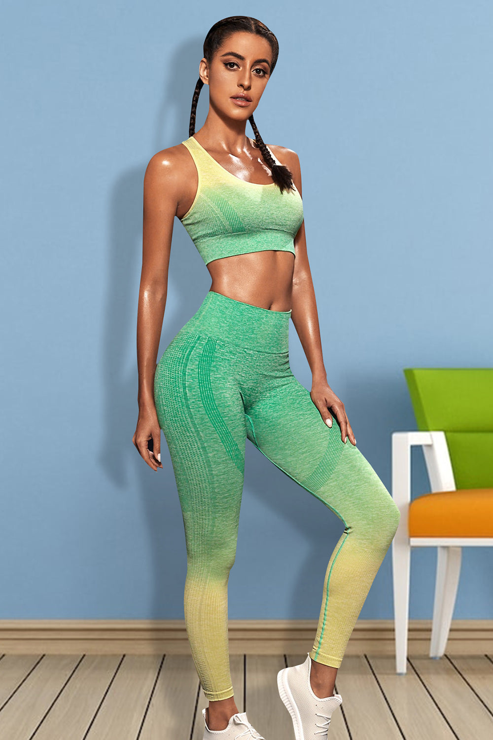 Matching Sports Tank and Leggings Set