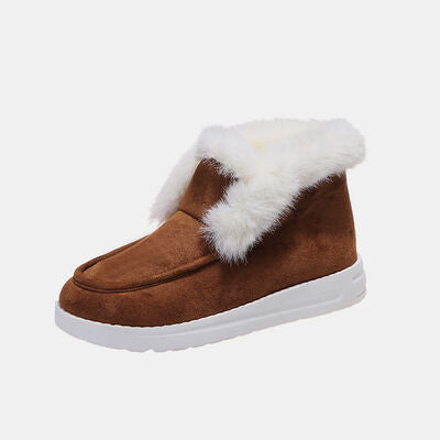 Furry Suede Snow Bootstraps