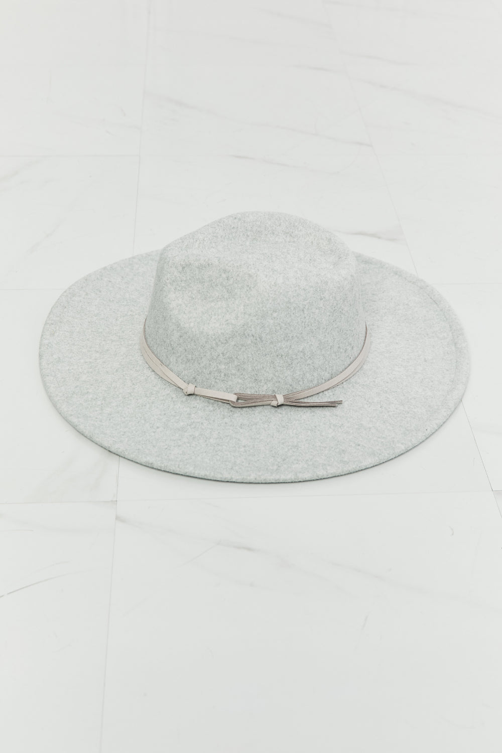 Fame Festival Feather Gray Fedora Hat