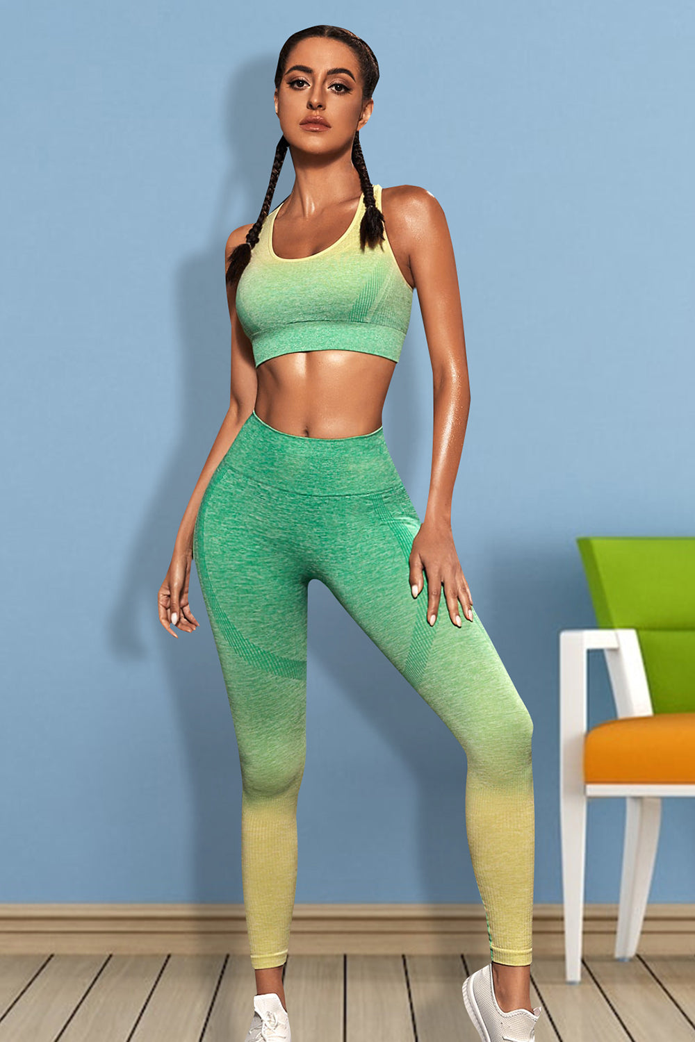 Matching Sports Tank and Leggings Set