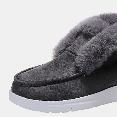 Furry Suede Snow Bootstraps