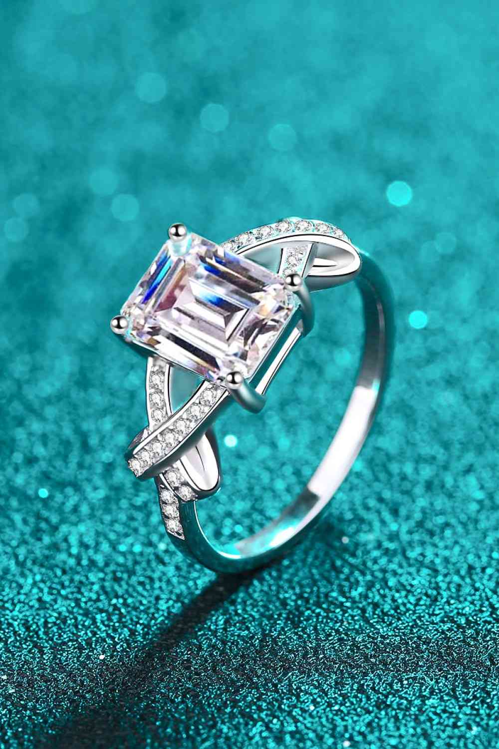 3 Carat Rhodium-plated Ring