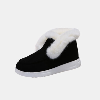 Furry Suede Snow Bootstraps