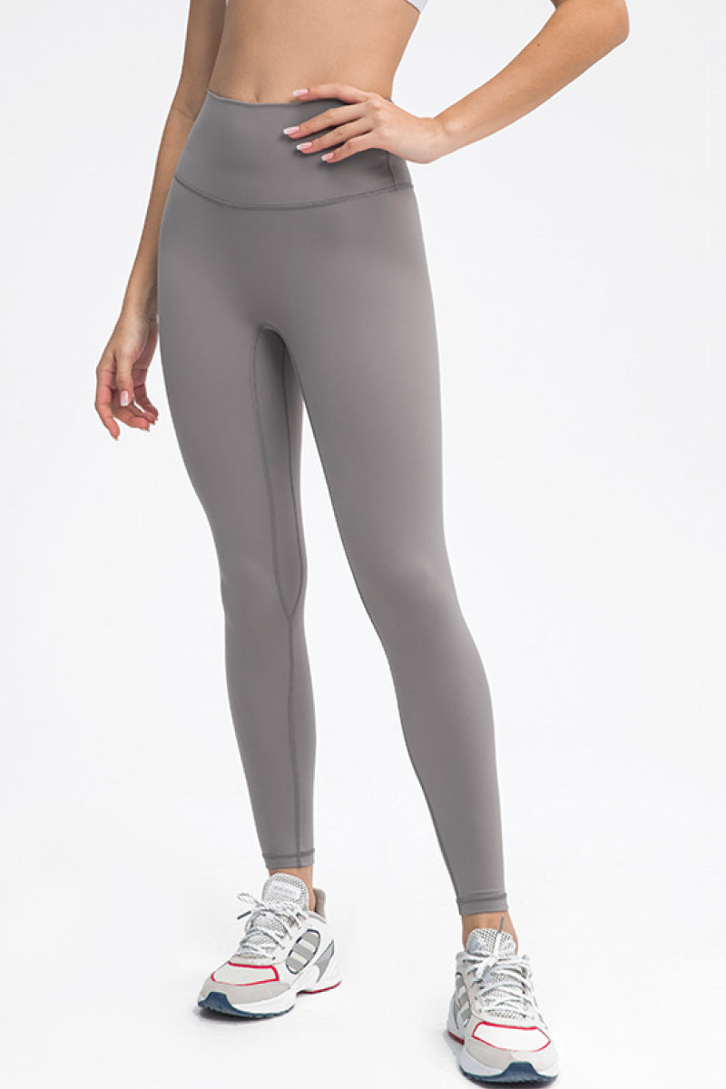 Workout Leggings with a Hidden Card Holding Pocket in Waistband