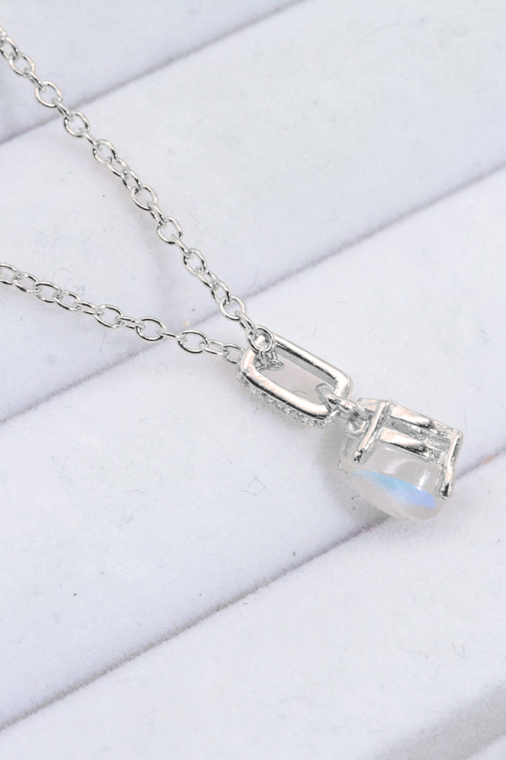 Moonstone Teardrop Pendant Necklace