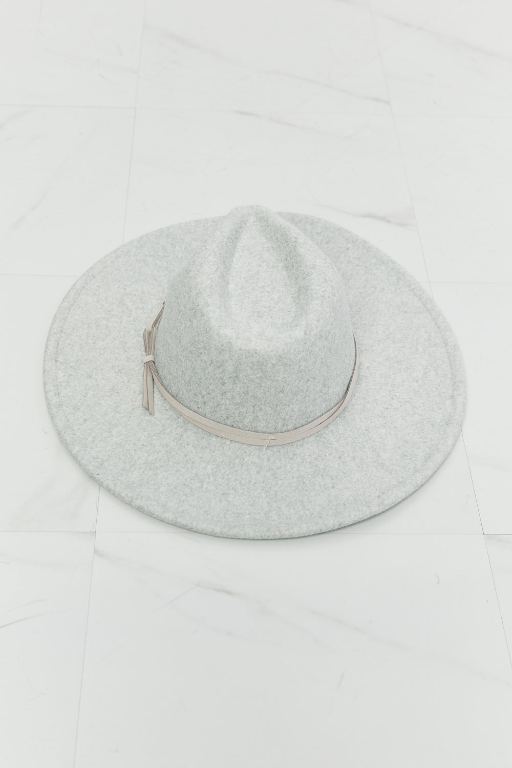 Fame Festival Feather Gray Fedora Hat