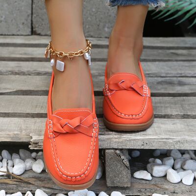 Casual Leather Stitched Loafer